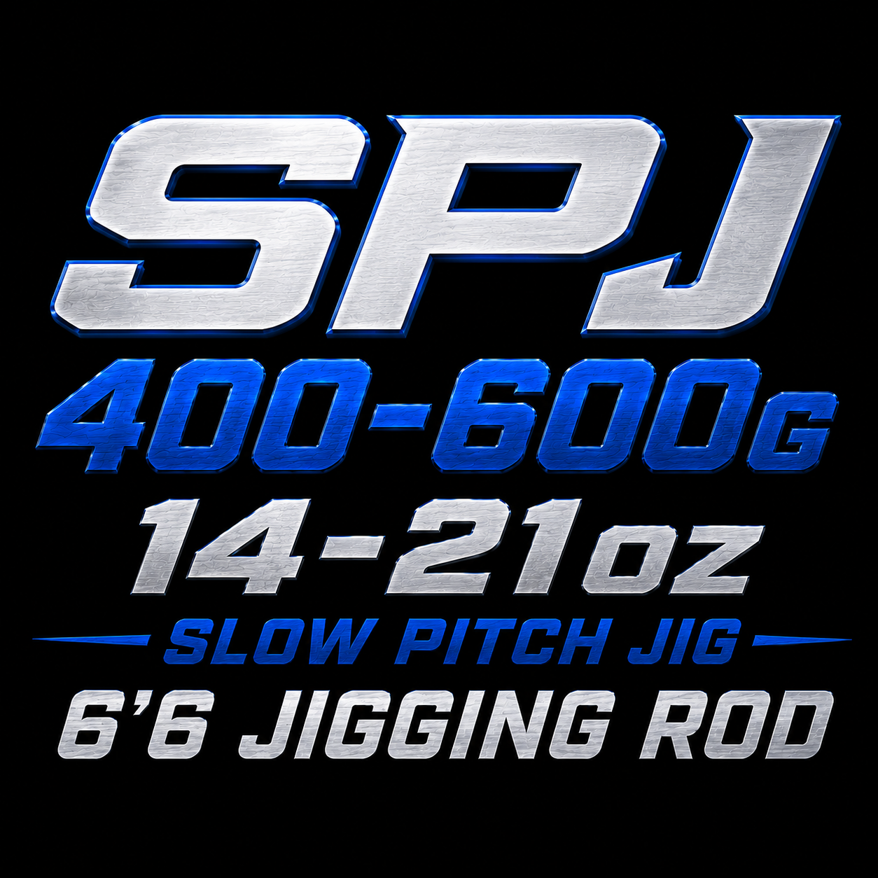 Slow Pitch Jig 400-600g 14-21oz 6'6 Jigging Rod