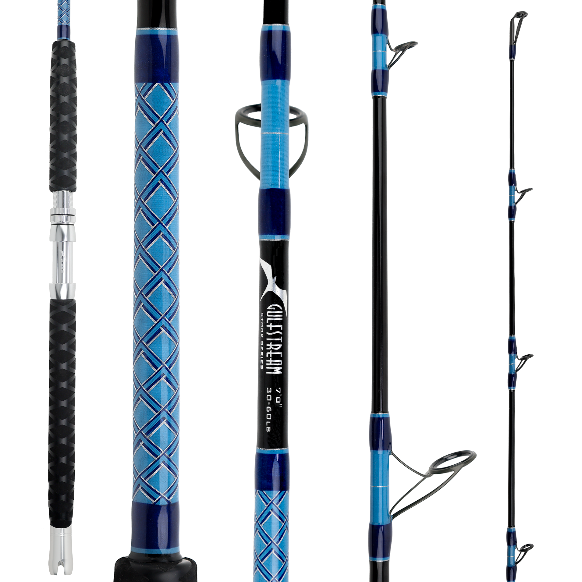 Gulfstream Customs Stock Series Composite Spinning Rod 7' 30-60#